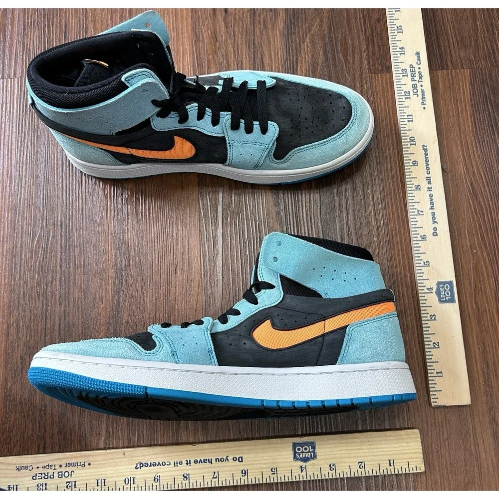 Nike Air Jordan 1 Zoom Air CMFT 2 Mens Size 10.5  Bleached Aqua DV1307-408 Shoes